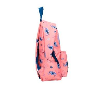 Mochila Pequea Stitch Made For Fun Peach