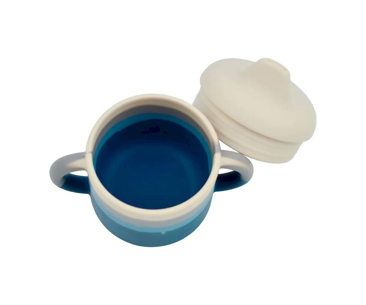 Taza De Silicona Con Asas Color Splash Desert Teal Ombre