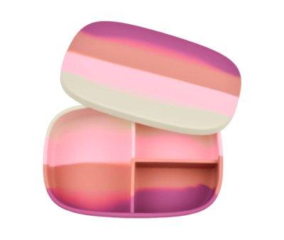 Lancheira de silicone Color Splash Mauve Rose Ombre