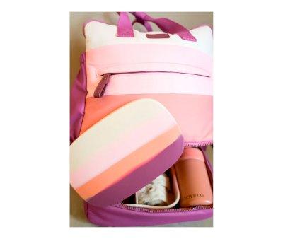 Lancheira de silicone Color Splash Mauve Rose Ombre