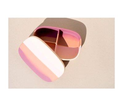 Lancheira de silicone Color Splash Mauve Rose Ombre