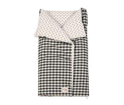 Remy Black Swaddle Blanket
