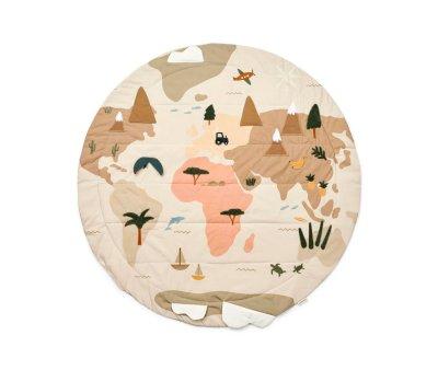 Tappetino Rotondo Adonna Activity Blanket World Map/Sandy