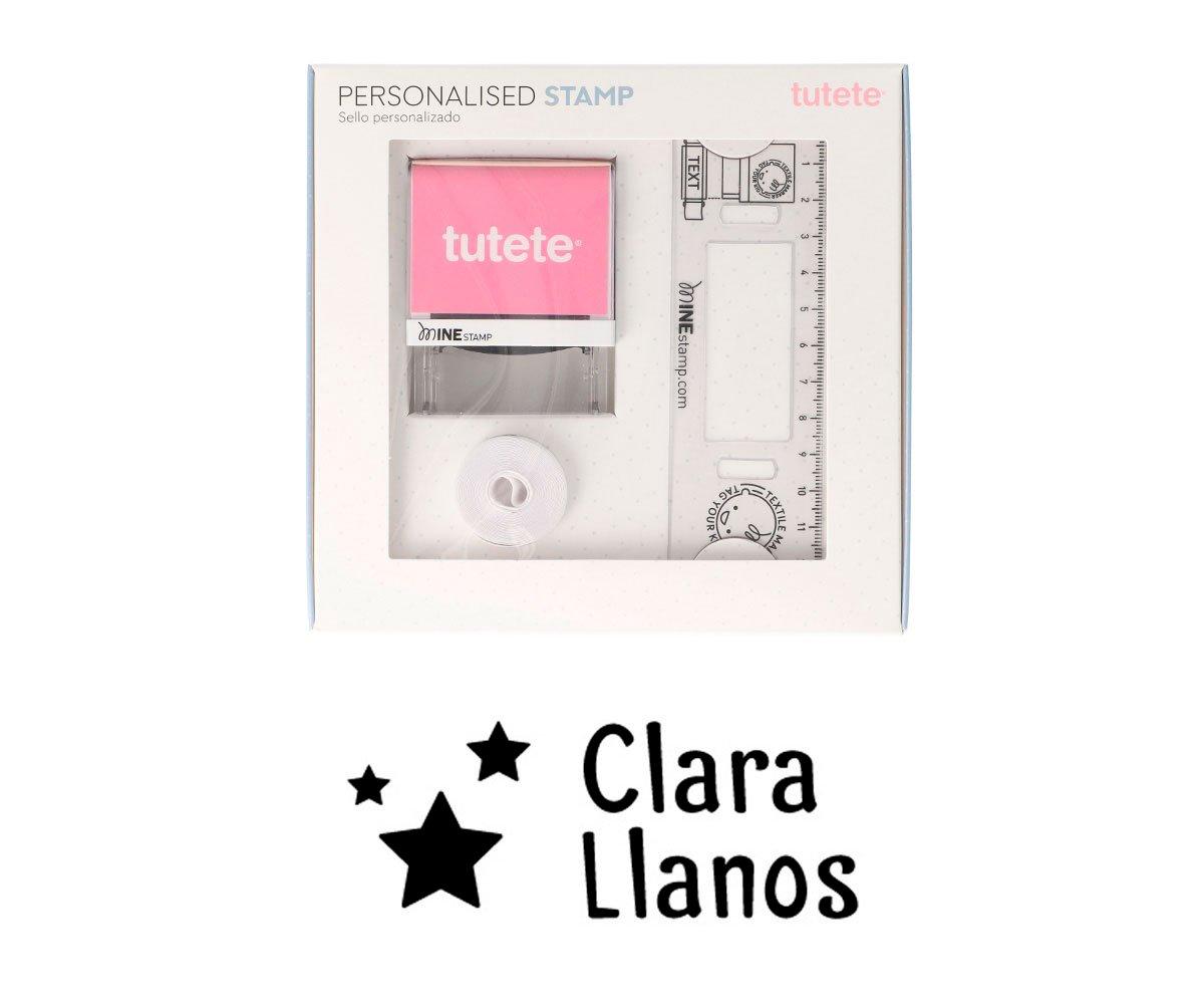 Sello Personalizado Estrellas  +  Cinta Blanca Para Ropa Oscura