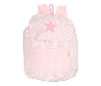 Mochila Grande Personalizada Rayas Rosa con Estrella