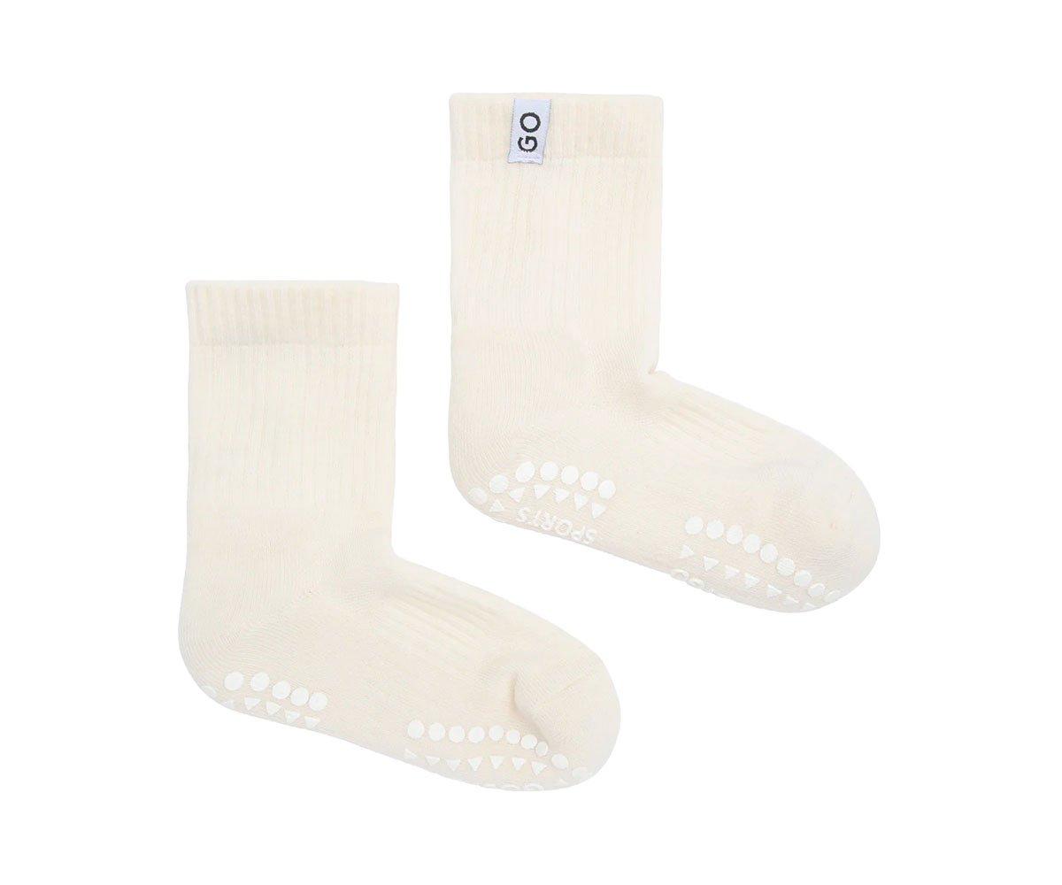 Chaussettes de sport  semelle antidrapante blanc cass