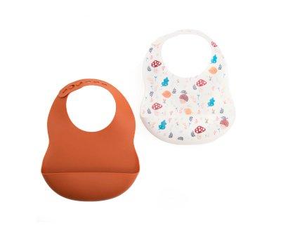 2 Silicone Bibs Champi/Safra