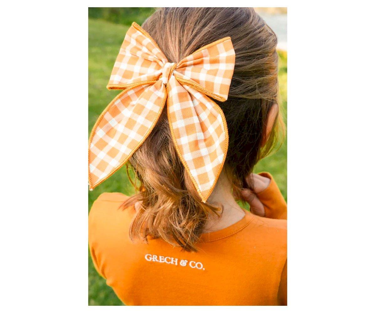 Barrette à Grand N?ud Sienna Gingham