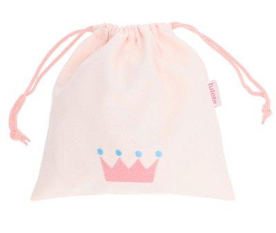 Bolsa Merienda Personalizada Piqu Corona Rosa