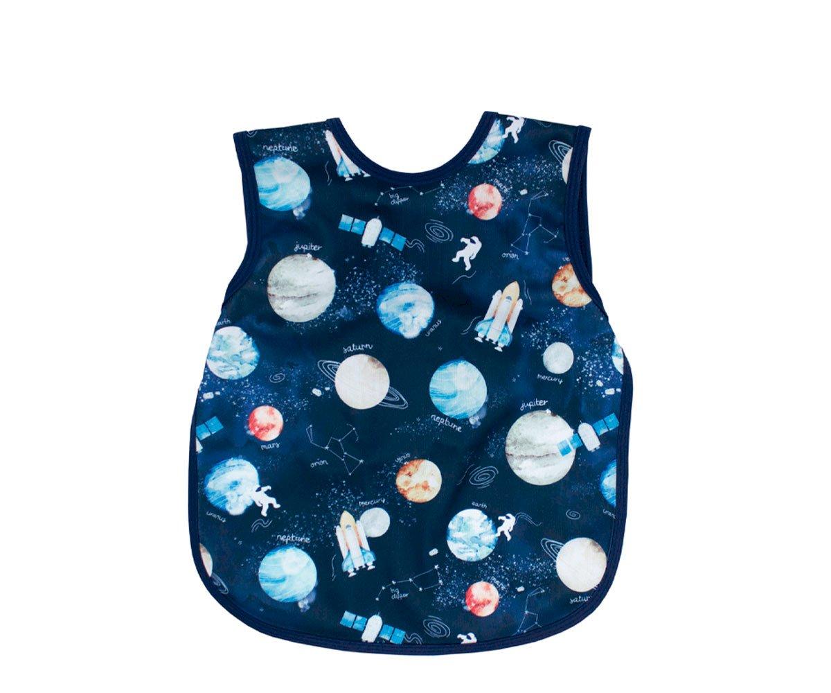 Babero Con Manga Corta Bapron Baby Outer Space