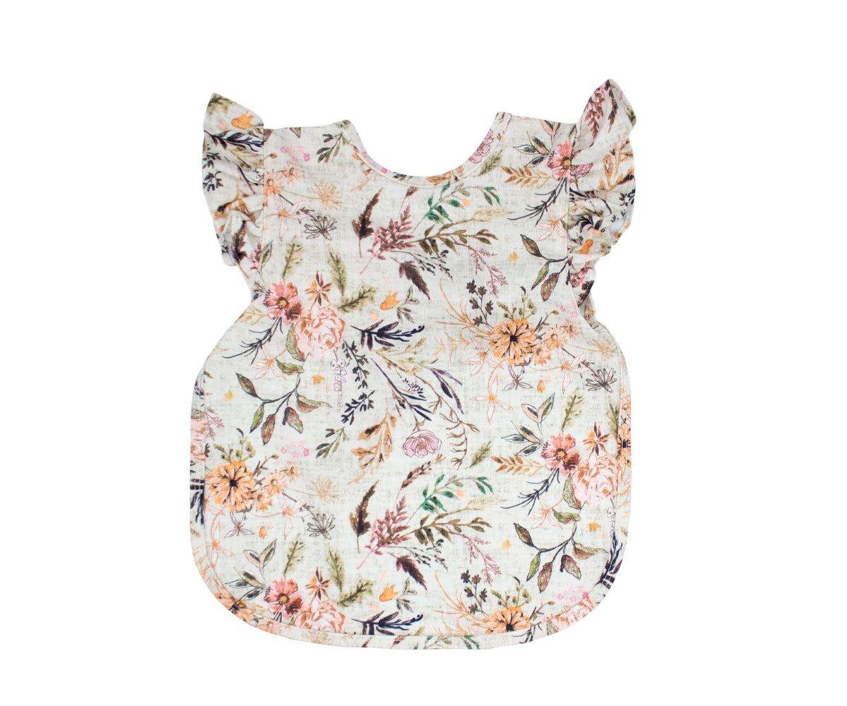 Babero Con Manga Corta Bapron Baby Delilah Floral Flutter