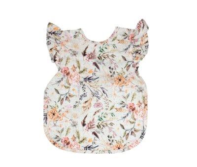 Babero con Manga Corta Bapron Baby Delilah Floral Flutter