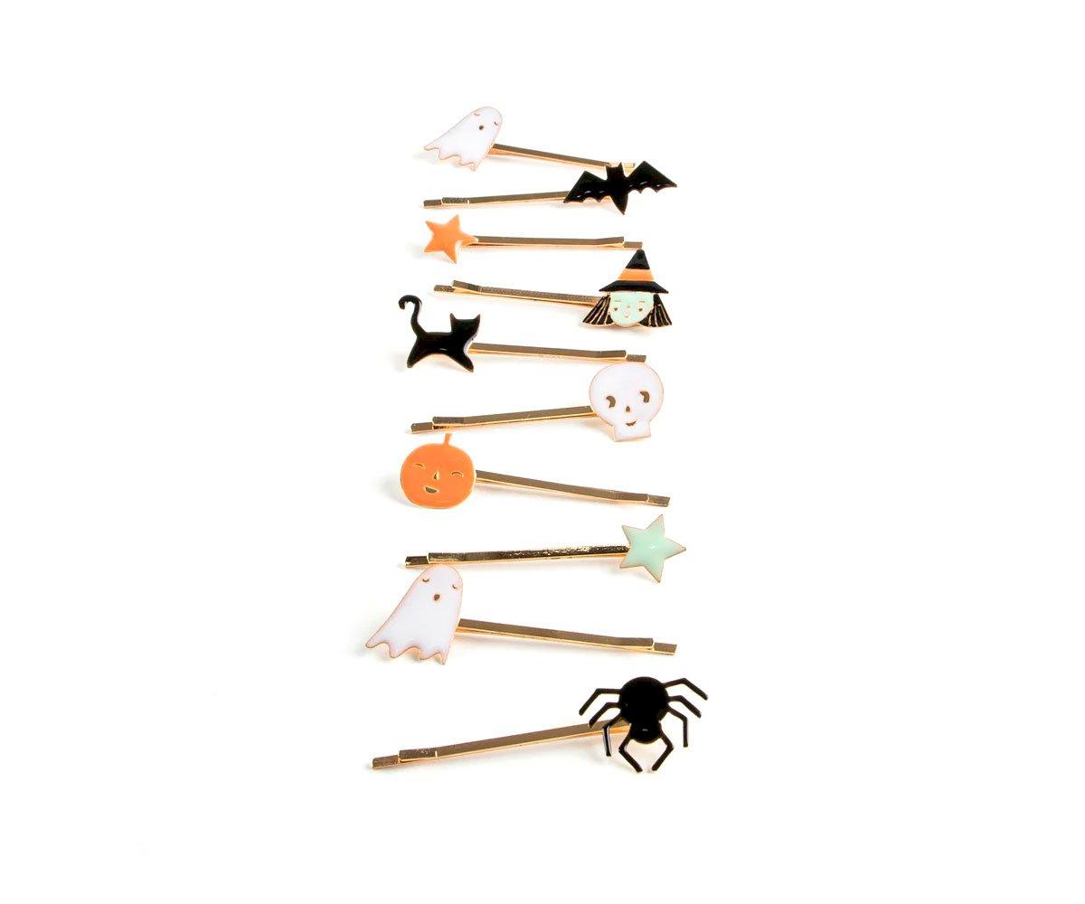 10 Barrettes mailles pour Halloween