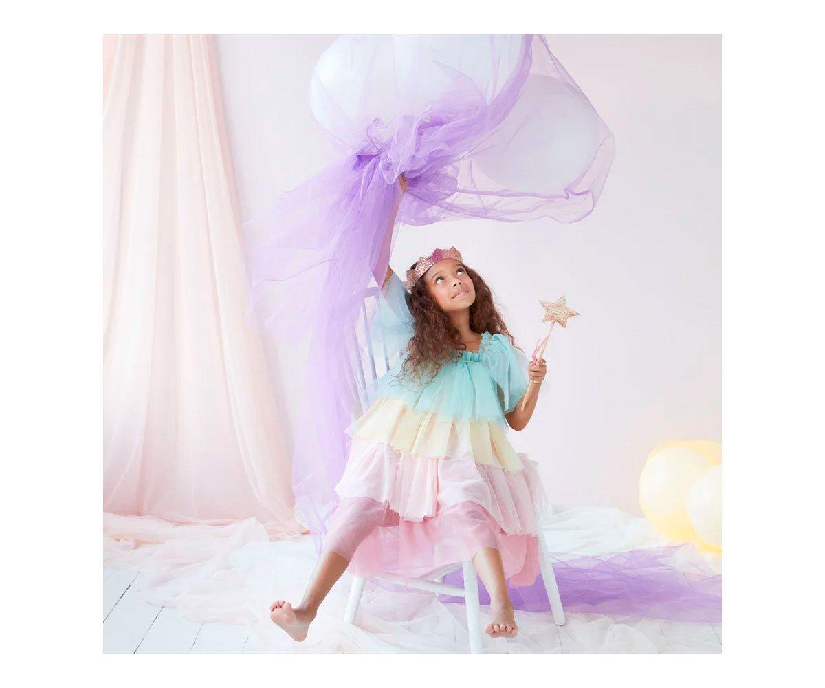 Fato Rainbow Ruffle Princes