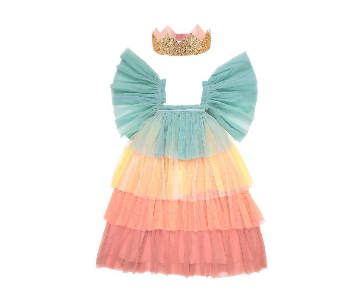 Fato Rainbow Ruffle Princes