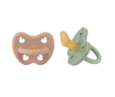 2 sucettes en caoutchouc Hevea Tan Beige/Moss Green 3  36 m