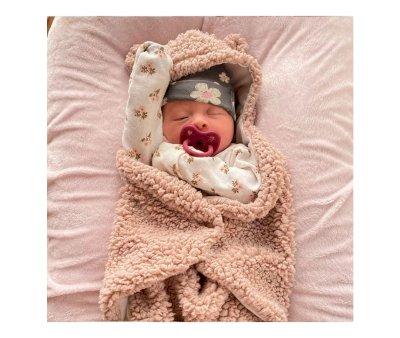 2 sucettes en caoutchouc Hevea Powder Pink/Rosewood 3  36 m