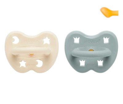 2 sucettes en caoutchouc Hevea Milky White/Gorgeous Grey 3  36 m