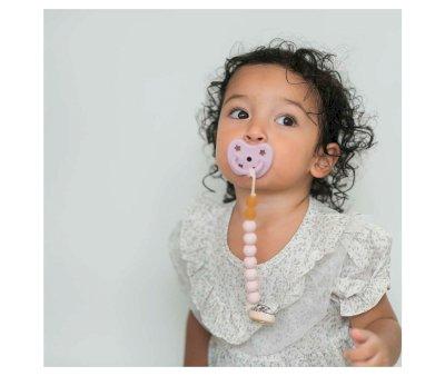 Chupetero Hevea Powder Pink