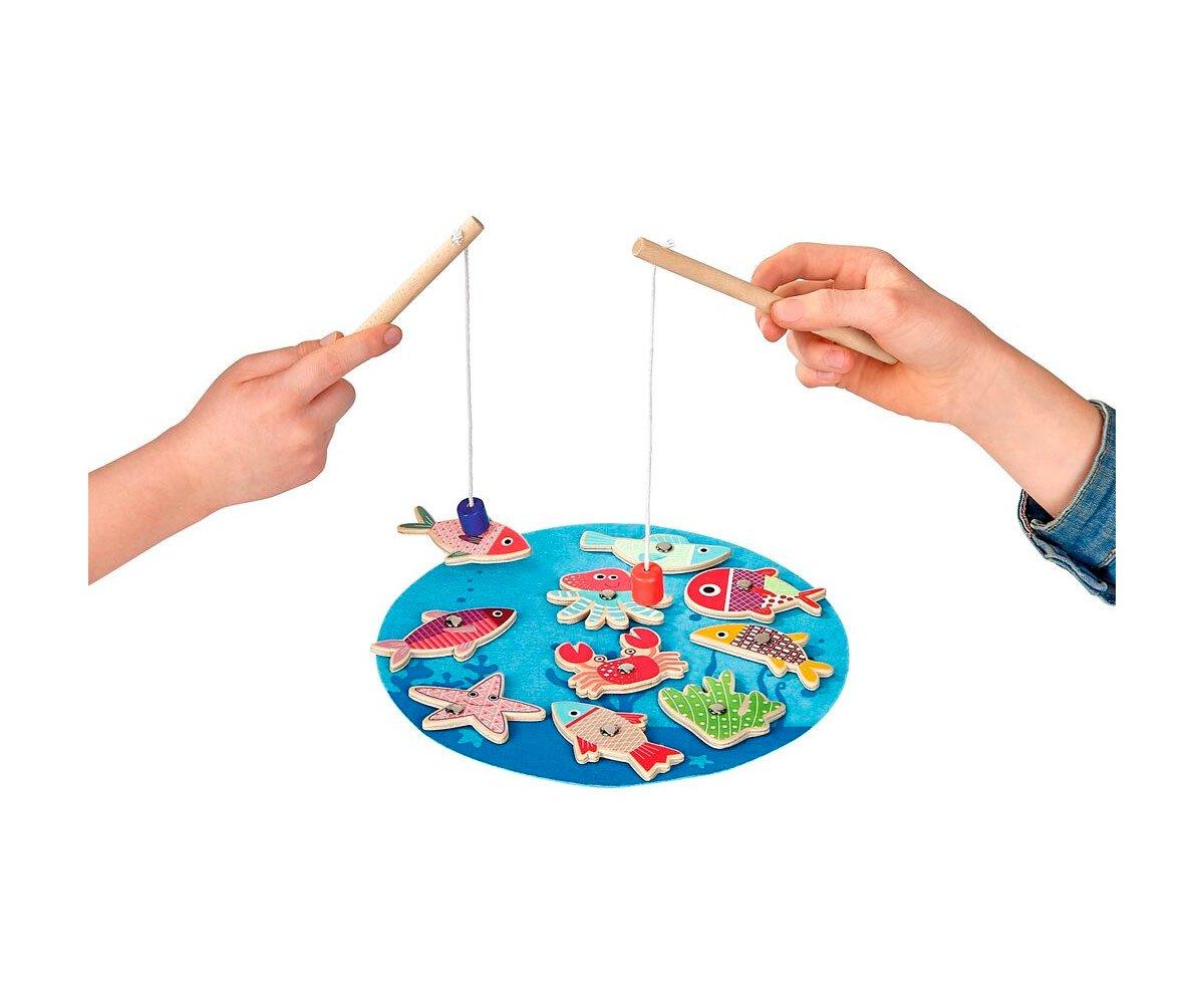 Juego De Pesca Magnético Madera