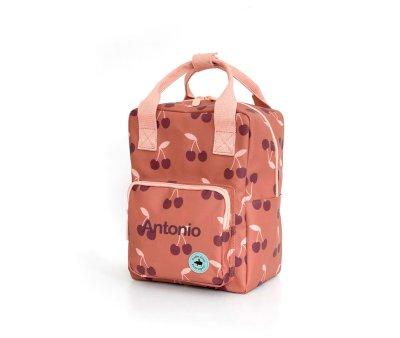 Small Terracotta Studio Cherry Personalised Backpack
