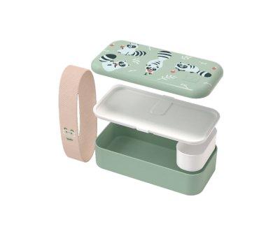Caja Almuerzo MB Foodie Raccoon Verde