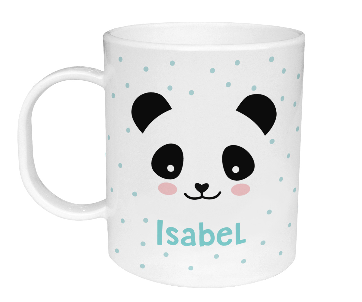 Taza De Plástico Personalizada Oso Panda