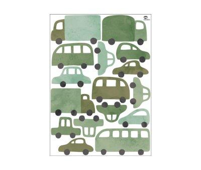 Adesivi Murali Cars Green