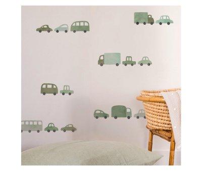 Adesivi Murali Cars Green
