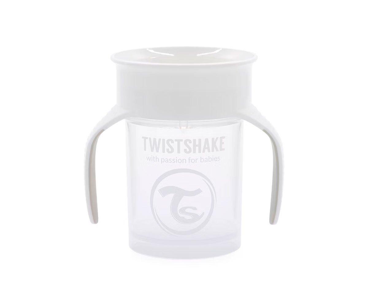 Tasse d'Apprentissage Twistshake 360º Blanche 230 ml - Tutete