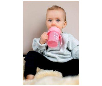 Taza Aprendizaje Twistshake 360 Rosa 230ml