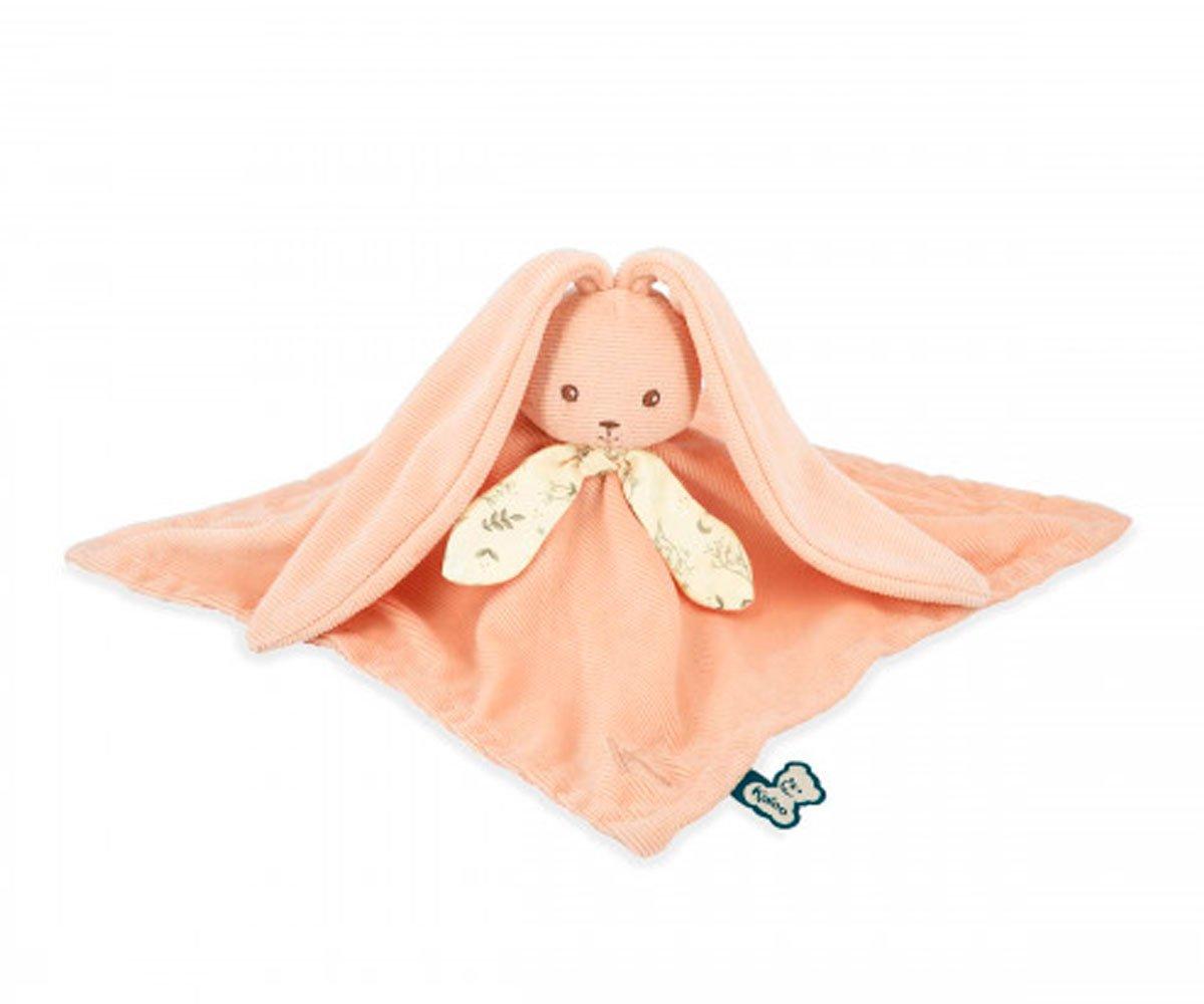 Doudou lumineux personnalisé - Lapin Turquoise