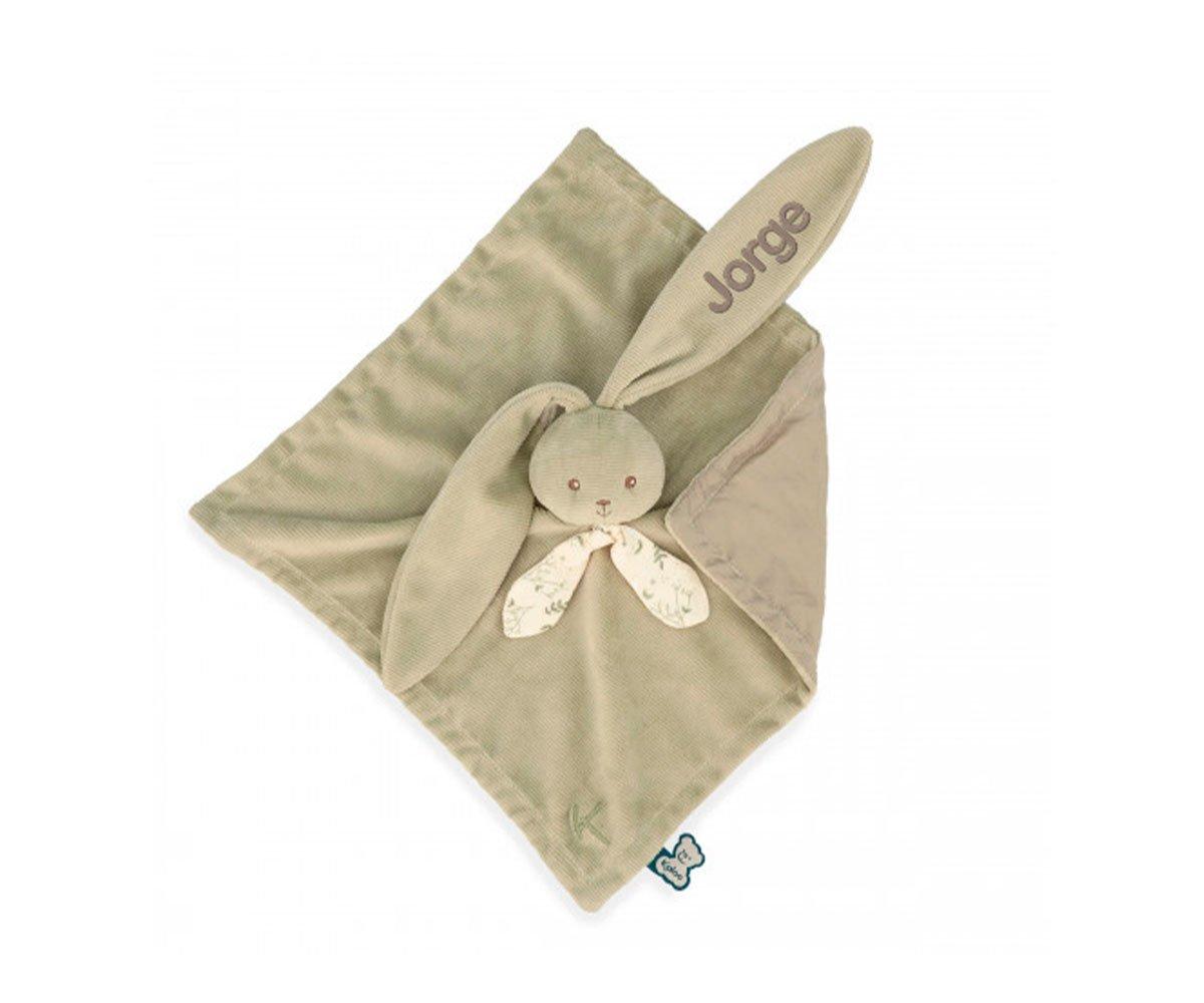 Doudou Lapin Verde 30cm - Personalizzato