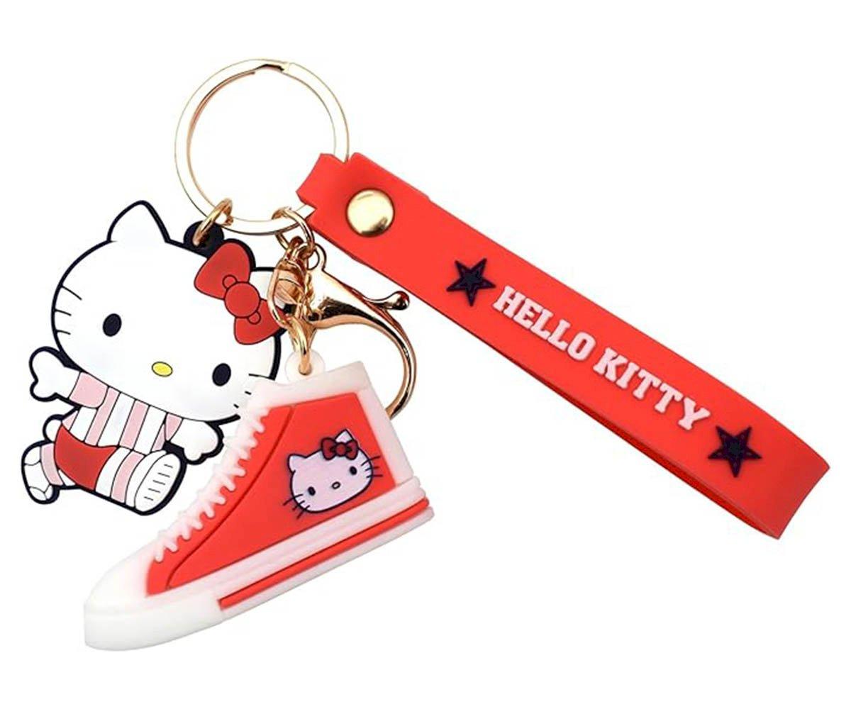 Llavero Colgante Hello Kitty Zapatilla Rojo