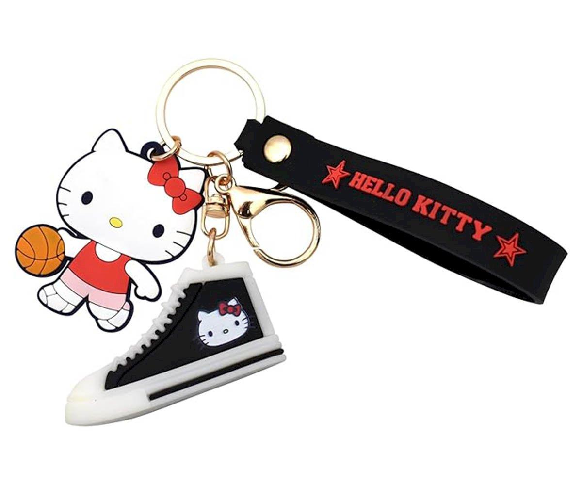 Porte-cls Pendentif Hello Kitty Sneaker Noir 