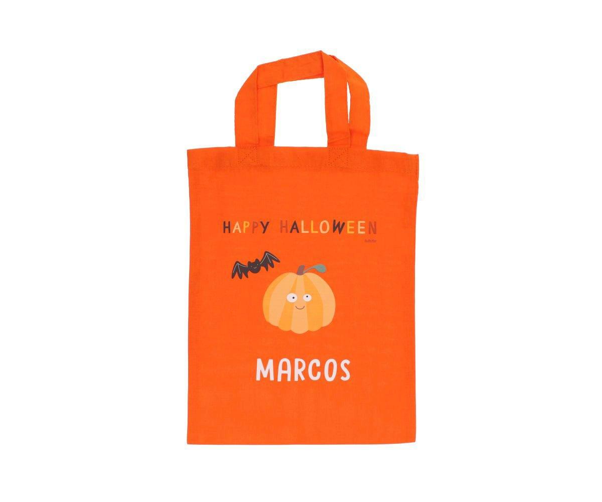 Sac Trick or Treat Orange Trick or Treat Personnalisable pour Halloween