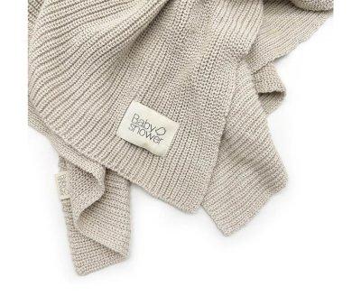 Couverture en Tricot Ctel Beige