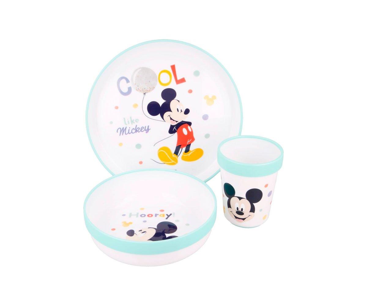 Vajilla Infantil Stor Premium Antideslizante Cool Like Mickey - Tutete