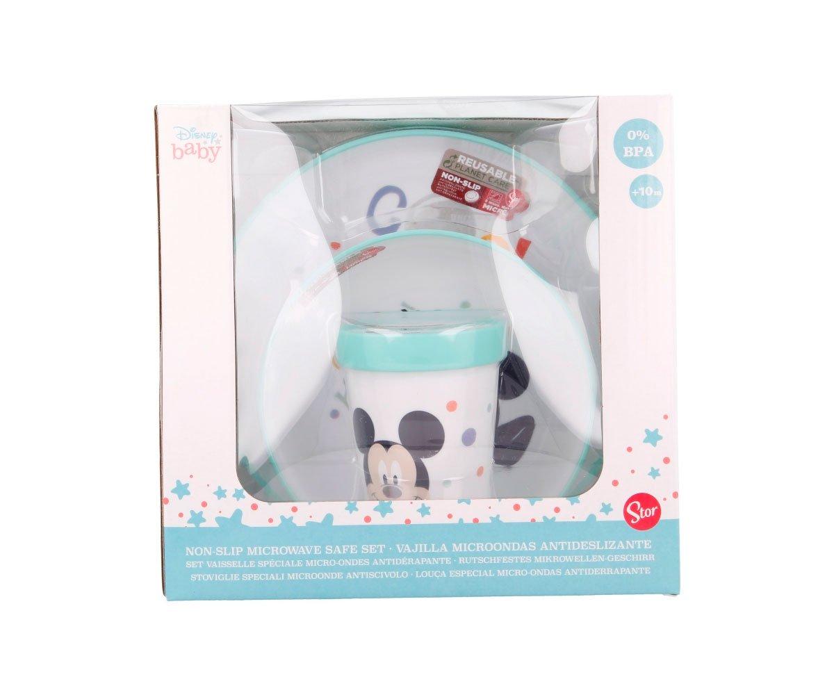 Vajilla Infantil Stor Premium Antideslizante Cool Like Mickey