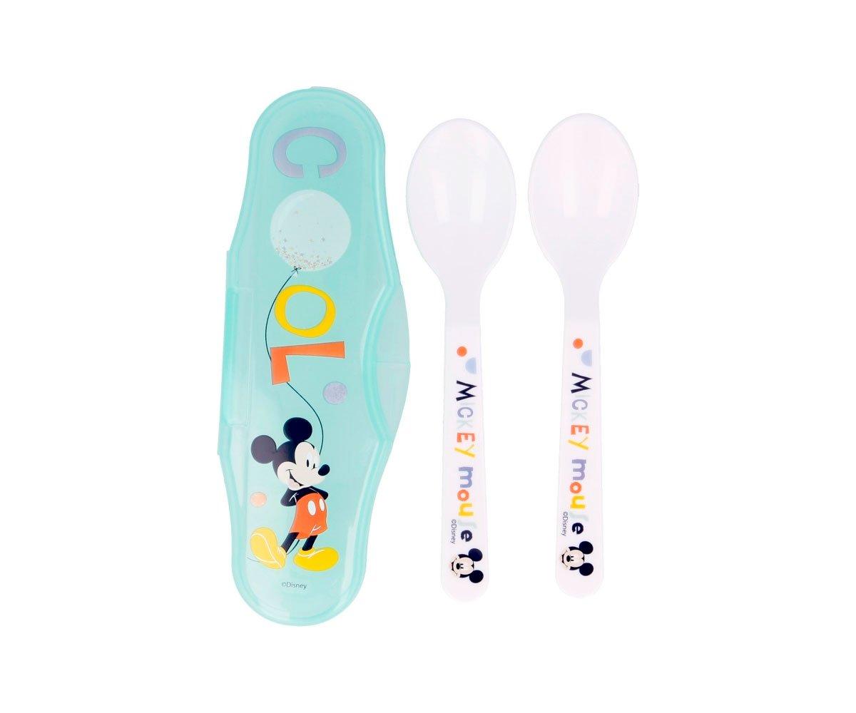 2 Cucharas Con Estuche Cool Like  Mickey