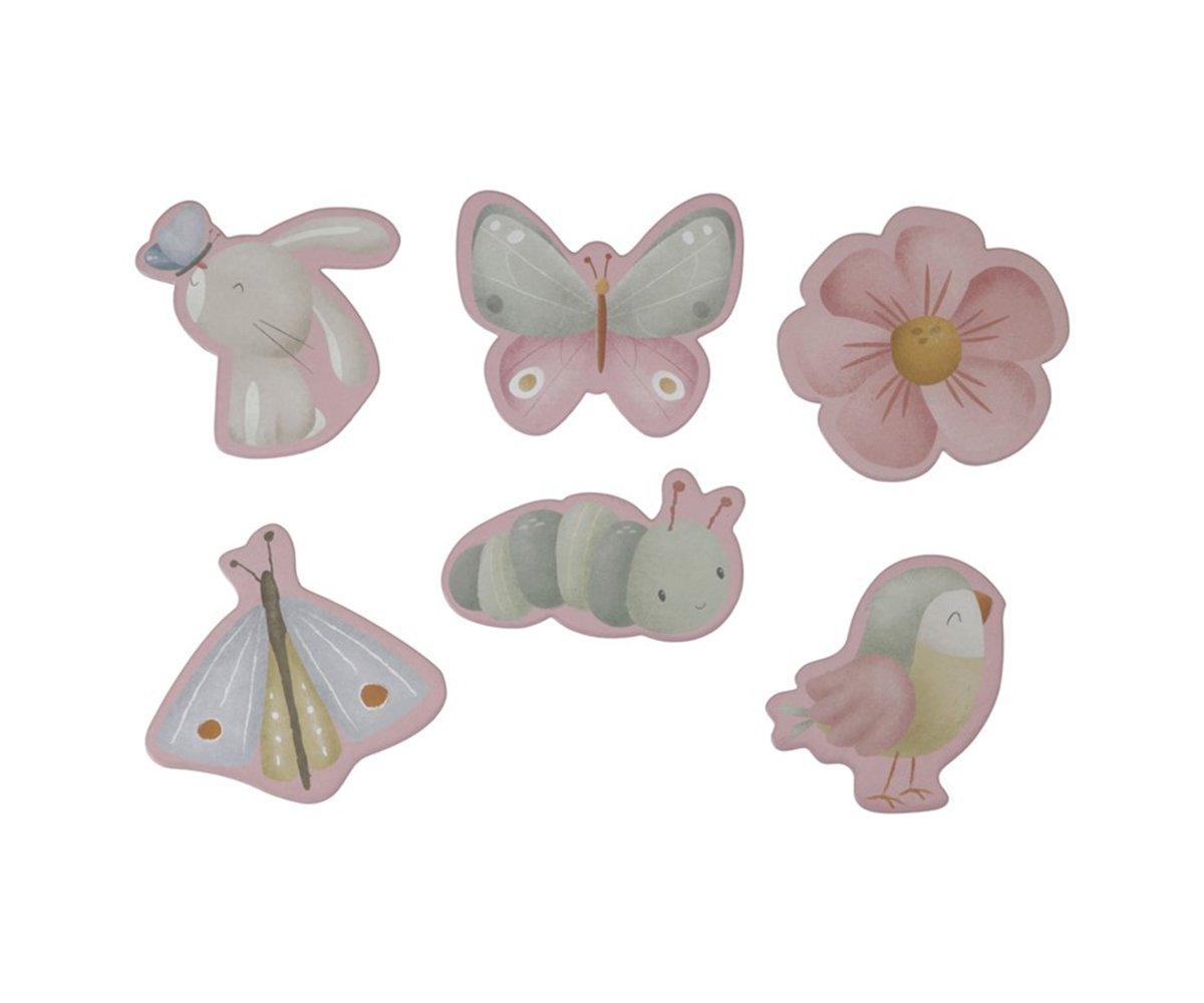 Puzzle 6 en 1 Flores y Mariposas