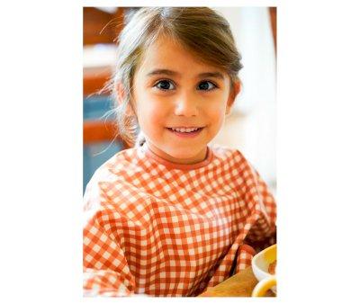 Babero con Mangas Cuadros Sienna Gingham