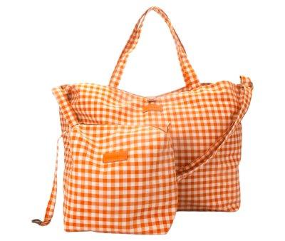 Borsa Tote Bag Sienna Gingham