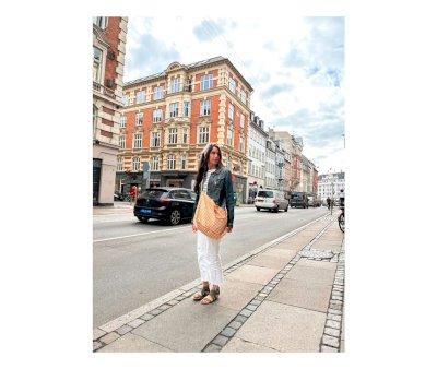 Borsa Tote Bag Sienna Gingham