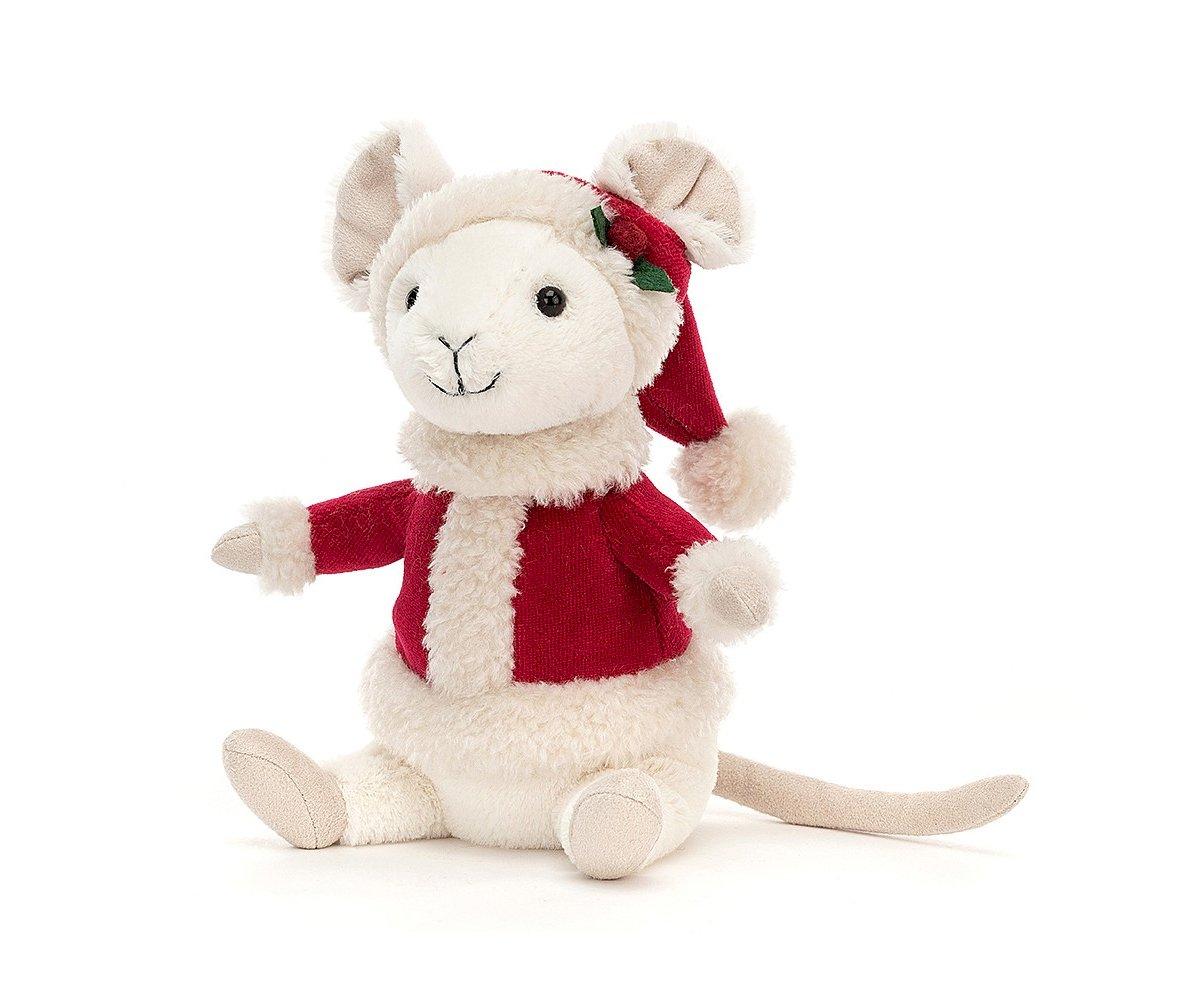 Brinquedo Peluche De Natal Ratinho Merry