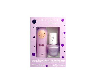 Duo Protetor labial e esmalte de unhas Malva