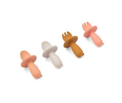 Set 4 Baby Posate Tuscany Rose