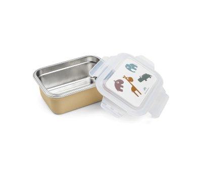 Caja Almuerzo de Metal Deer Friends Mustard