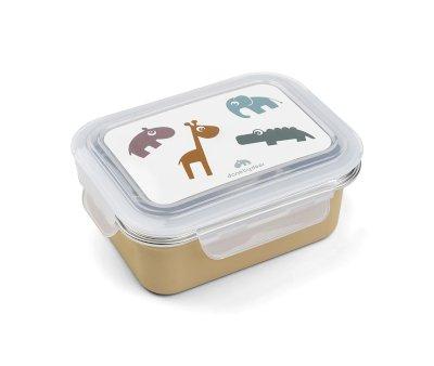 Caja Almuerzo de Metal Deer Friends Mustard