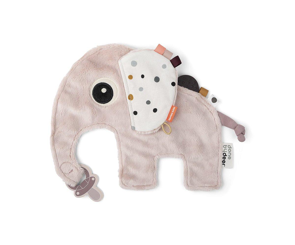 Doudou com porta chupeta Elphee Powder 